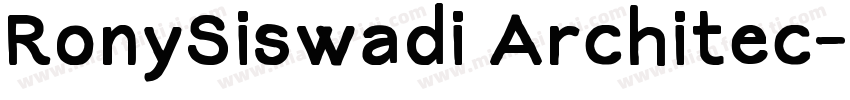 RonySiswadi Architec字体转换